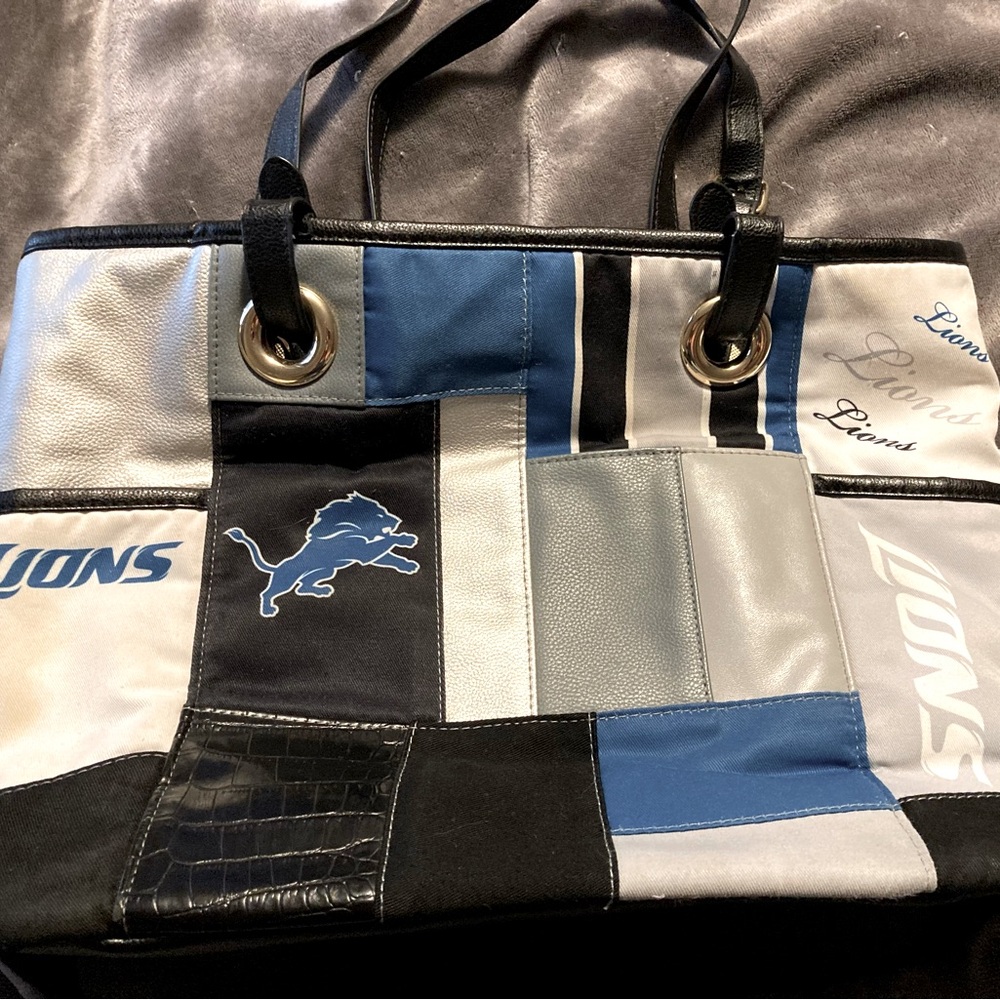 For The Love Of The Game Detroit Lions Tote Bag by Bradford Exchange